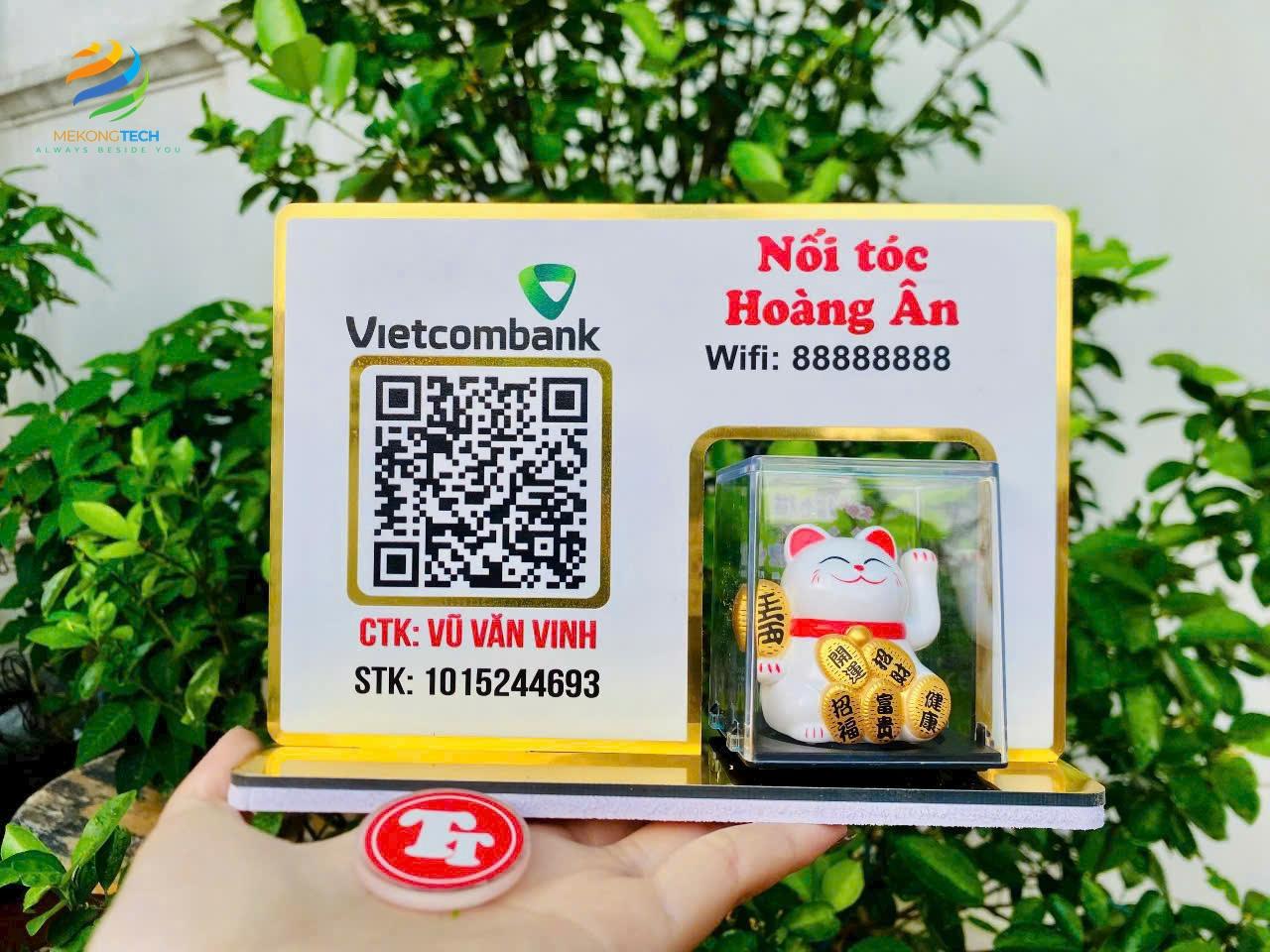 Bảng Quét Mã QR Thanh Toán Ngân Hàng Cao Cấp Từ Alumina